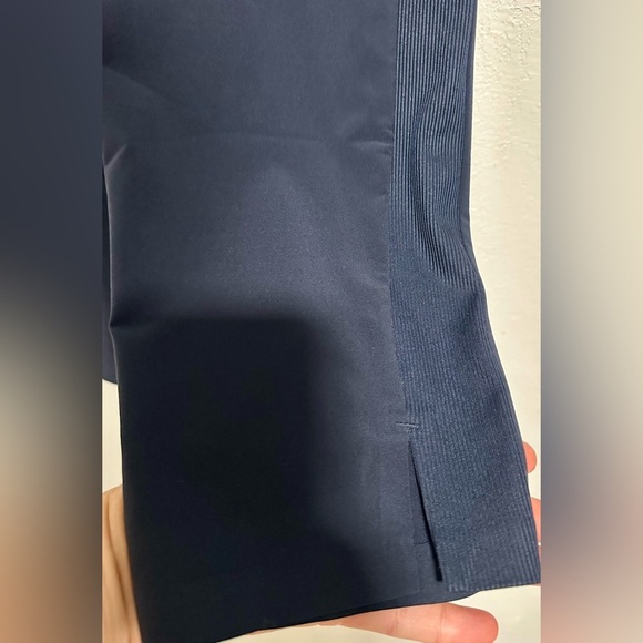 Athleta Navy Blue Brooklyn Ankle Pant Elastic Waist Pockets Sz 0 - Picture 5 of 9